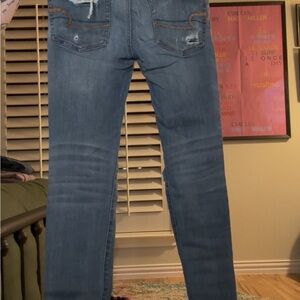 Women's Blue Distressed Jeans